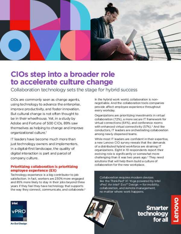 CIOs Step Into a Broader Role to Accelerate Culture Change