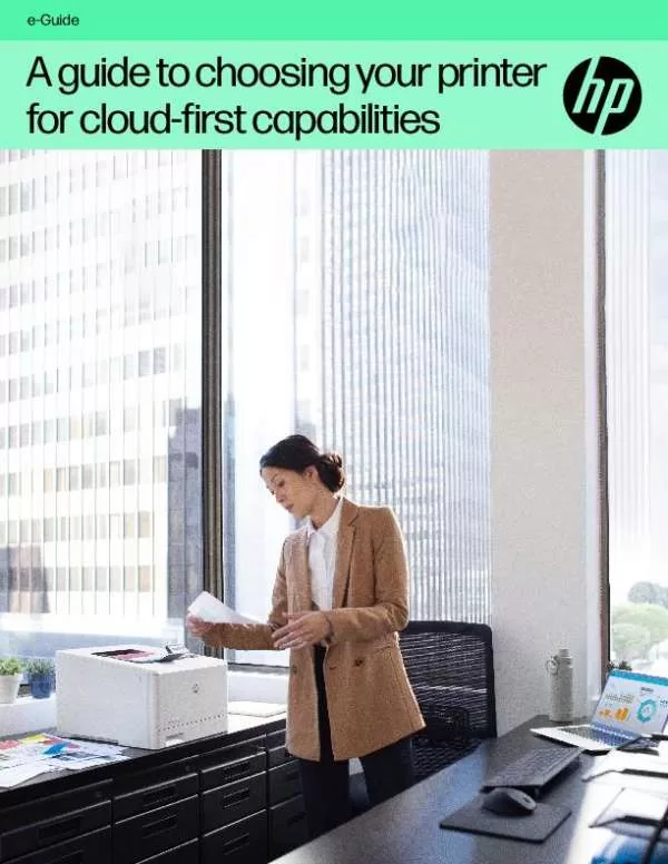 A guide to choosing your printer for cloud-first capabilities