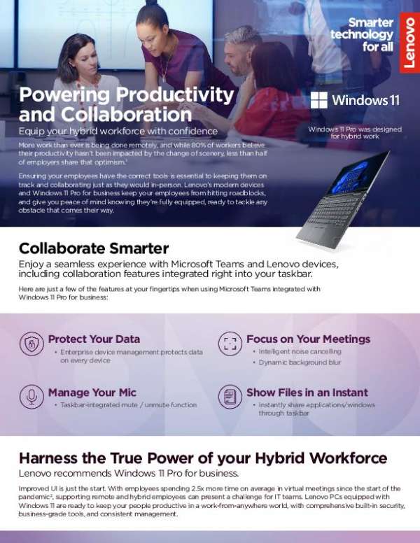 Powering Productivity and Collaboration with Windows 11