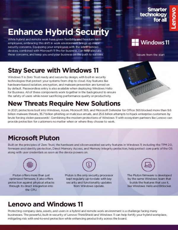 Enhance Hybrid Security with Lenovo
