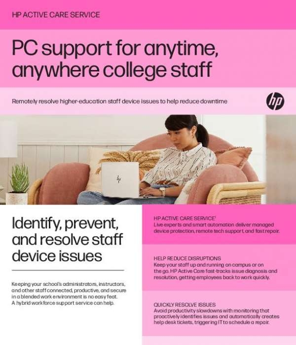 HP Support for Anytime College Staff