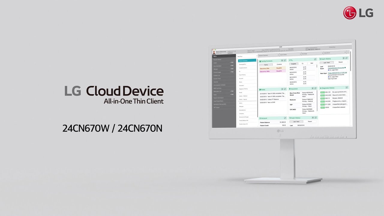 LG Cloud Device – 24CN670 All-in-One Thin Client for Healthcare