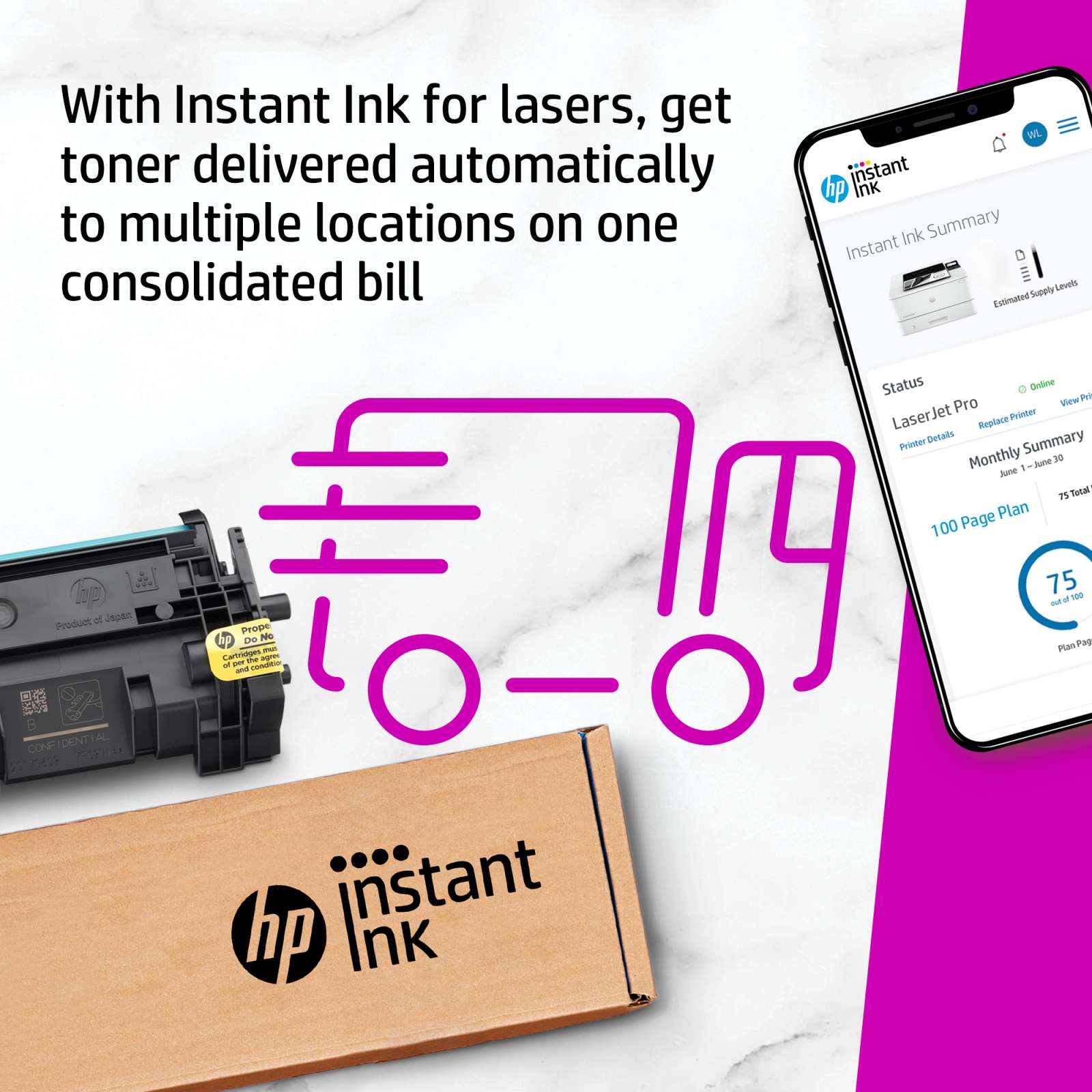 Tired of running out of #toner cartridges? Reply to hear about @HP Instant Ink, the convenient toner subscription service that delivers cartridges to multiple locations while consolidating them on one bill.