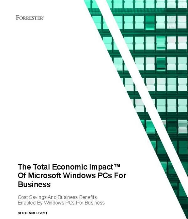 The Total Economic Impact of Microsoft Windows PCs for Business