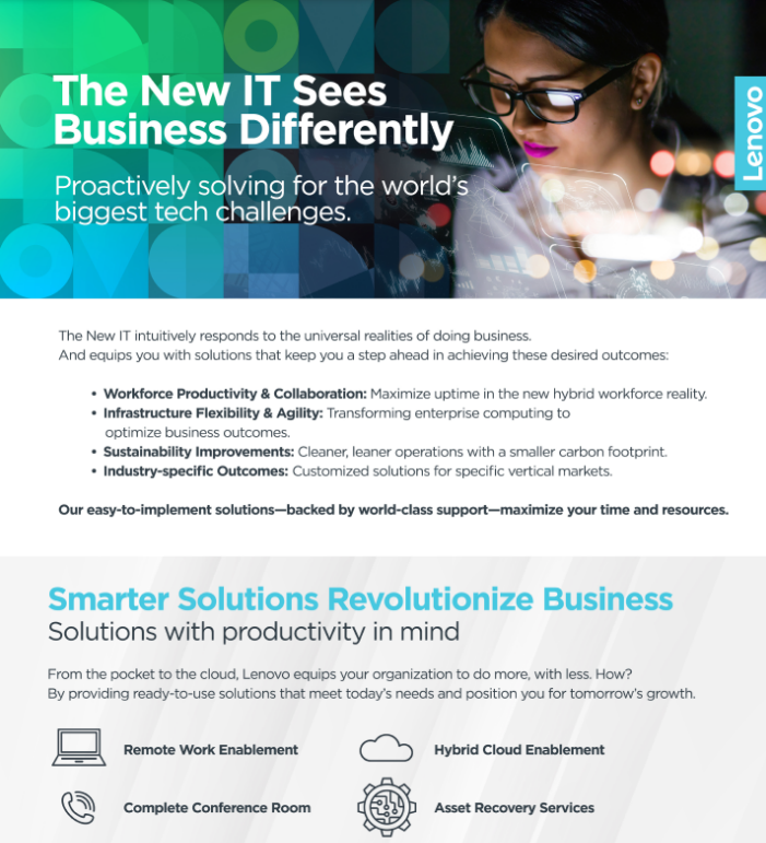 The New IT Sees Business Differently