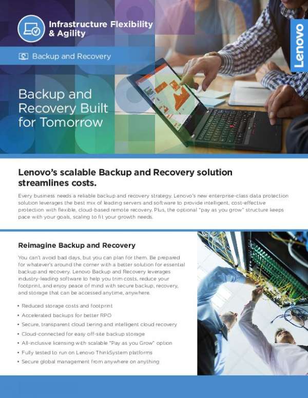 Lenovo Scalable Backup and Recovery Solution