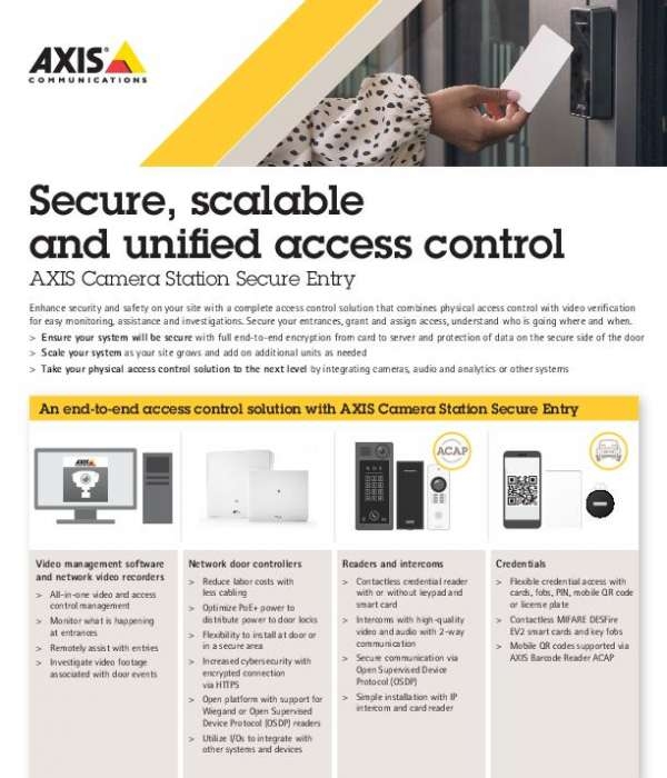 Secure, scalable and unified access control at your fingertips.