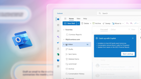 Email catch up with Copilot