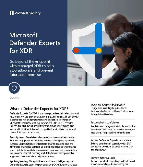 Microsoft Defender Experts for XDR