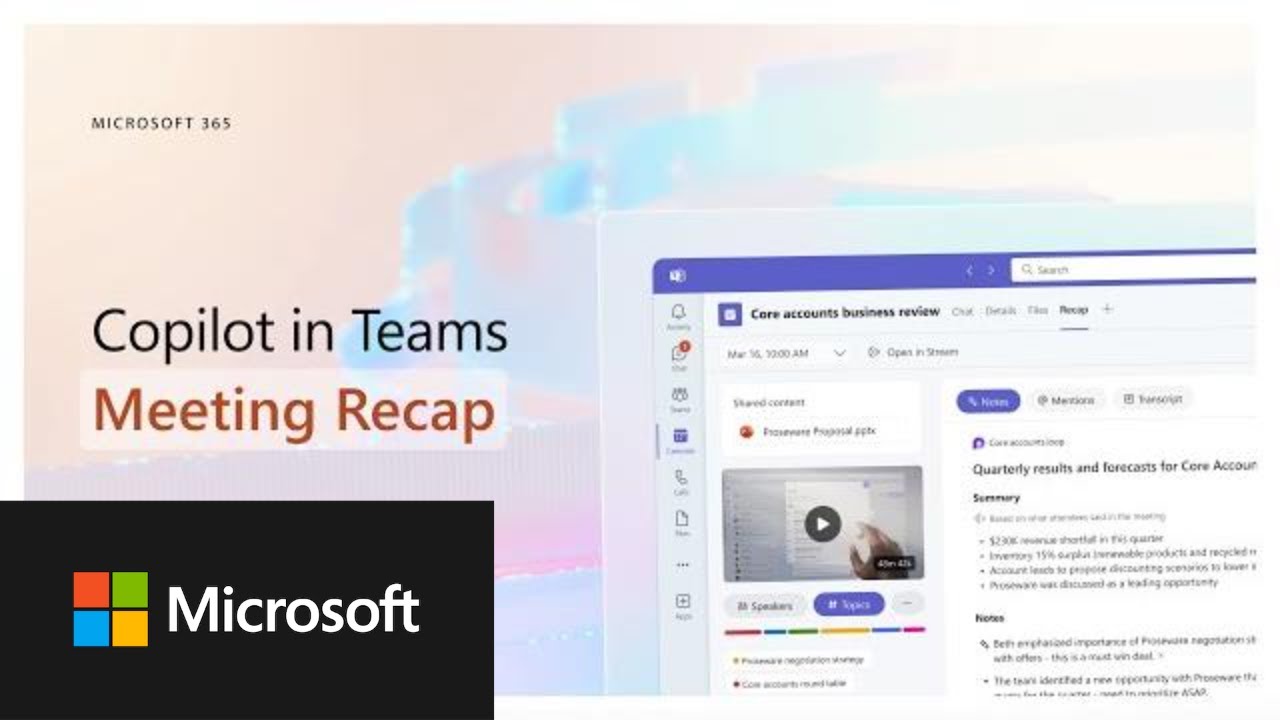Copilot in Teams and Intelligent recap | After the meeting