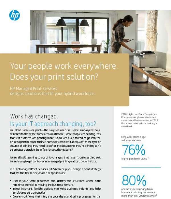 Your people work everywhere. Does your print solution?