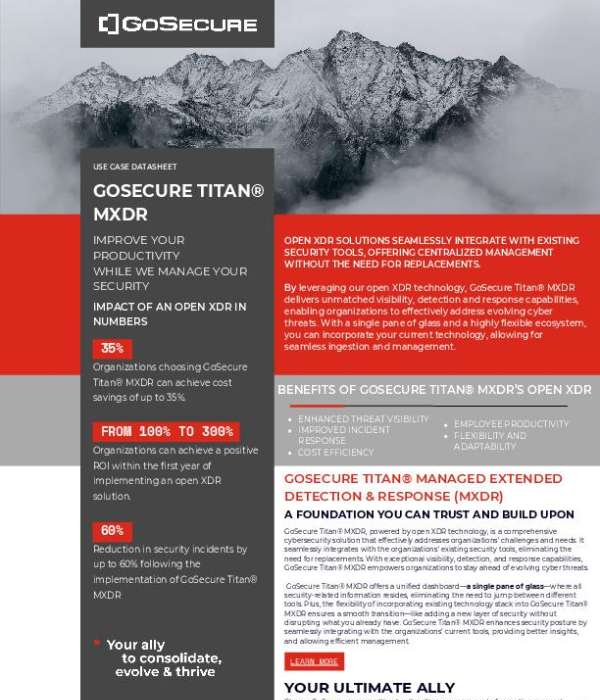 GoSecure Titan® MXDR