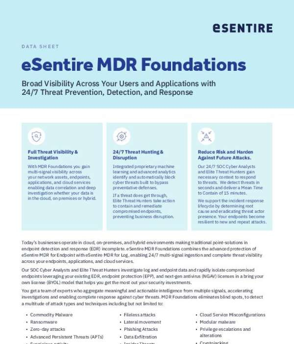 eSentire MDR Foundations