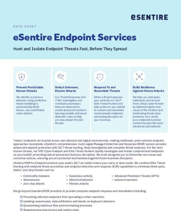 eSentire Endpoint Services