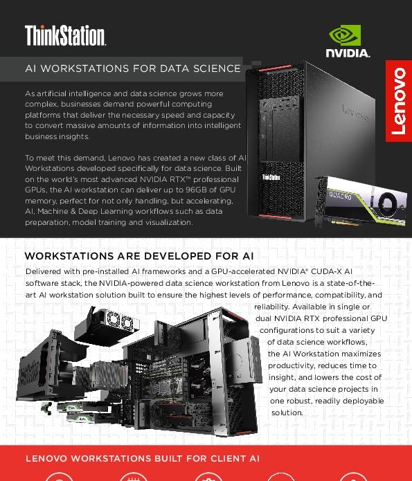 ThinkStation AI Workstations for Data Science