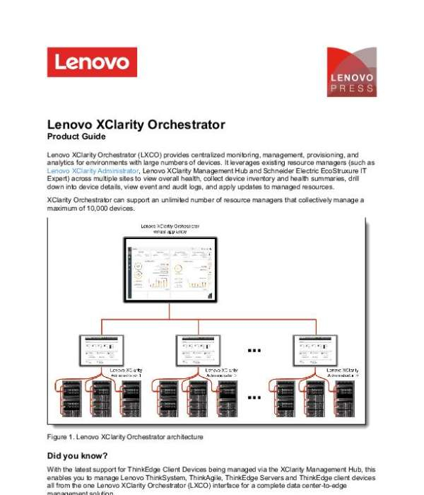 Lenovo XClarity Orchestrator